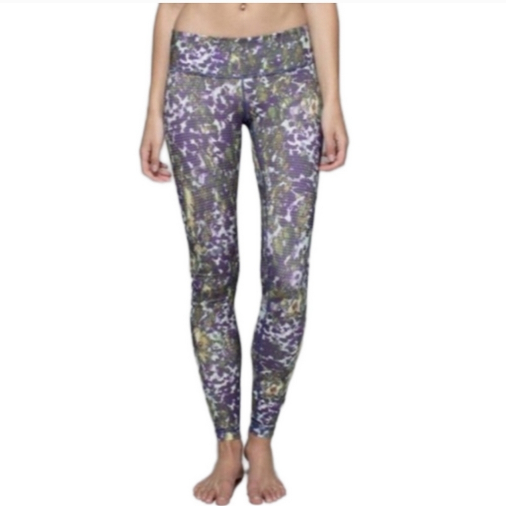 Lululemon Athletica Wunder Luxtreme Iris Floral Leggings